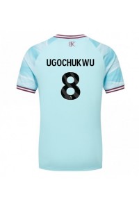 Burnley Lesley Ugochukwu #8 Jalkapallovaatteet Vieraspaita 2025-26 Lyhythihainen